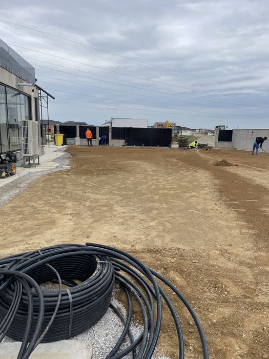 Gazon rulou si sistem de irigare