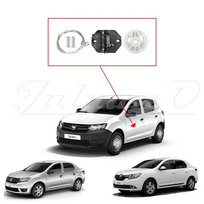 Рем. к-т за предна ел. машинка за стъкло за DACIA LOGAN SANDERO SYMBOL