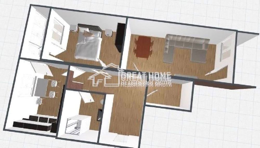 Продава се Тристаен апартамент в Търговище, Запад 1 - 65 кв.м за 644 €/кв.м - Снимка #11