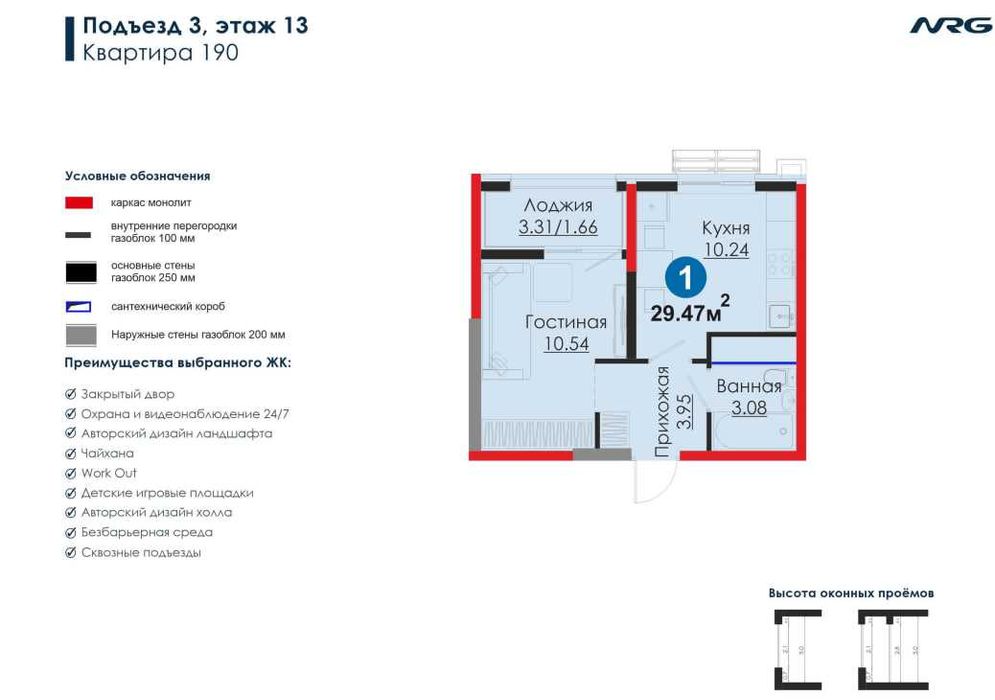 Квартира в центре новостройка
