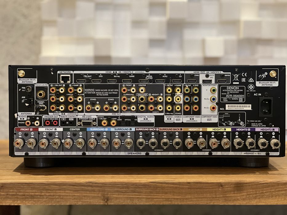 Denon AVR-X6400H – Премиум 11.2 Канален AV Ресийвър (Made in Japan)