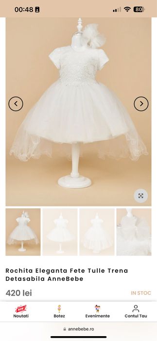 Rochie Anne Bebe marimea 104 cm