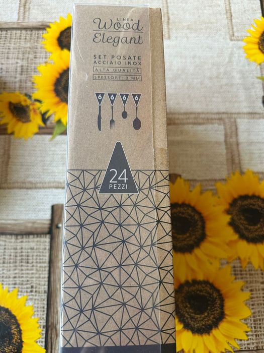 Set de tacâmuri 24 piese – Linia Wood Elegant