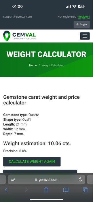 Inel argint 925 cu cuart fumuriu, mare 10 carate.