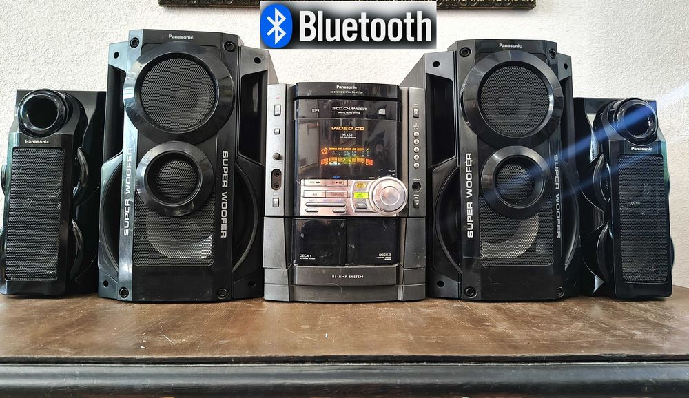 Музыкальный центр Панасоник4 колонки Bluetooth адаптер