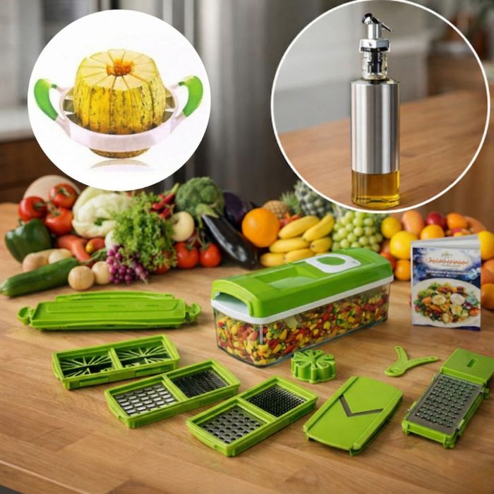 Кухненско Ренде за зеле, моркови с контейнер - Nicer Dicer Plus от 13