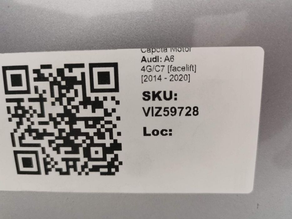 Capota Motor Audi A6 4G/C7 [facelift] 2014 2015 2016 2017 2018 2019 20