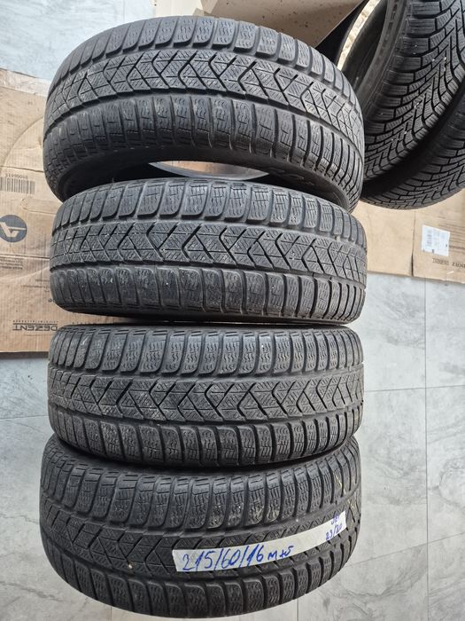 Vând cauciucuri 215/60/16 M+S set complet imp Germania//Pirelli//