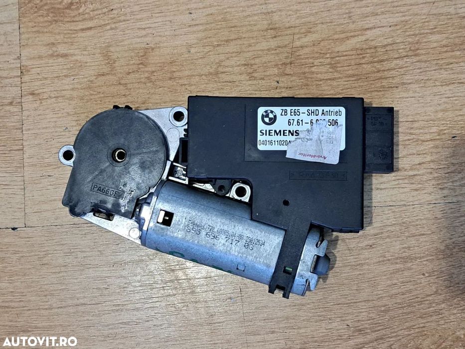 Motoras actuator actionare trapa mecanism deschidere trapa Original BMW E65 E66