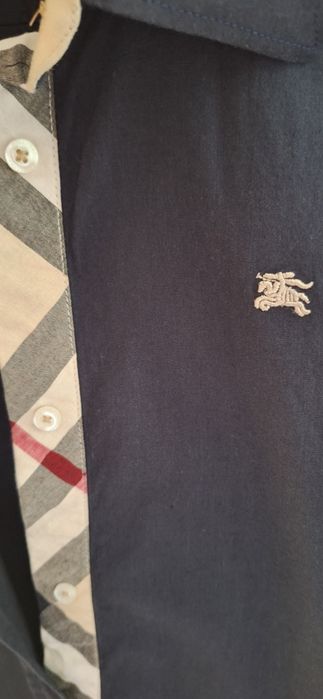 Дамска риза BURBERRY, М р-р, тъмно синя, с лого