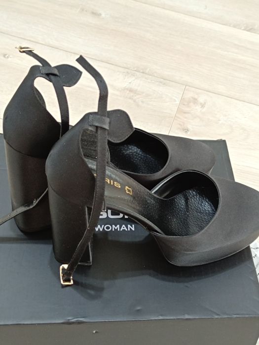 Официални обувки с висок ток и платформа