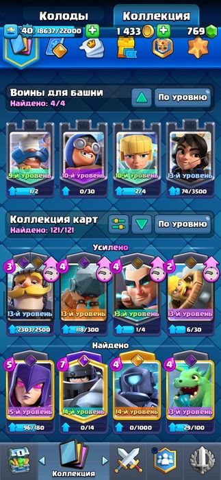 Клеш Рояль 7749 кубков