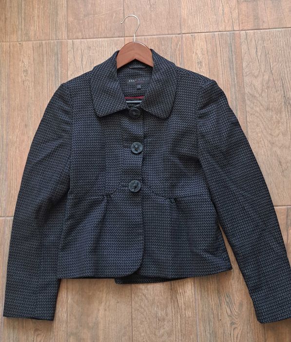 Зимно сиво-черно сако, размер XS