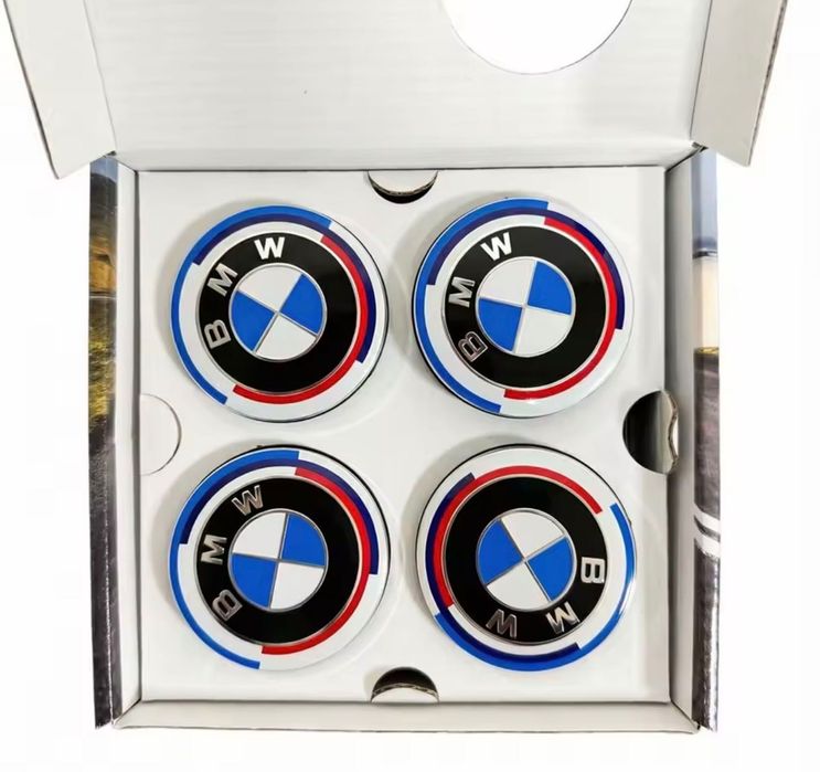 Capace embleme fixe sau rotative BMW 56mm 68mm 74mm 82mm Alb Albastru Negru