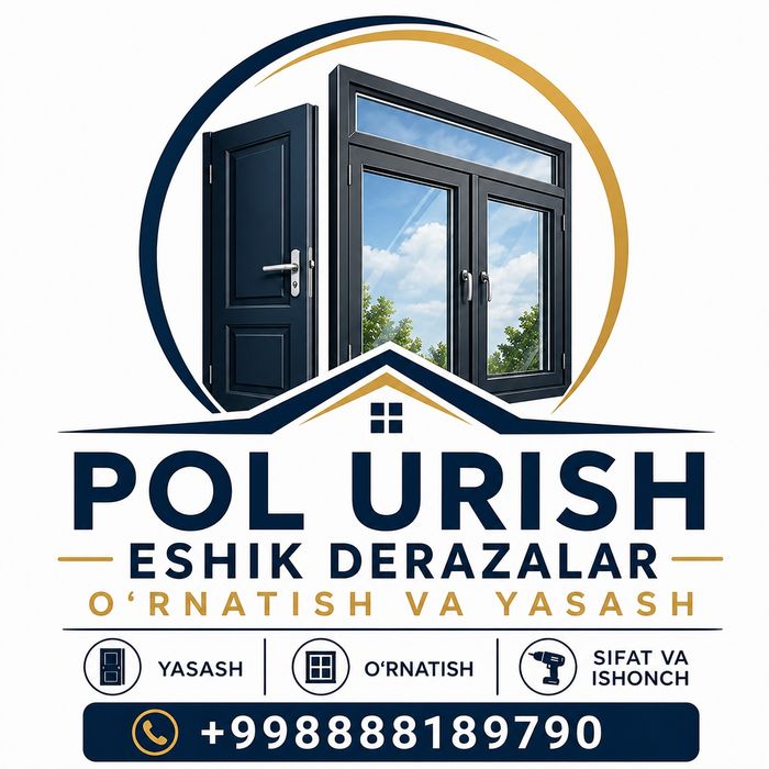 Pol patalok eshik derazalar oʻrnatish