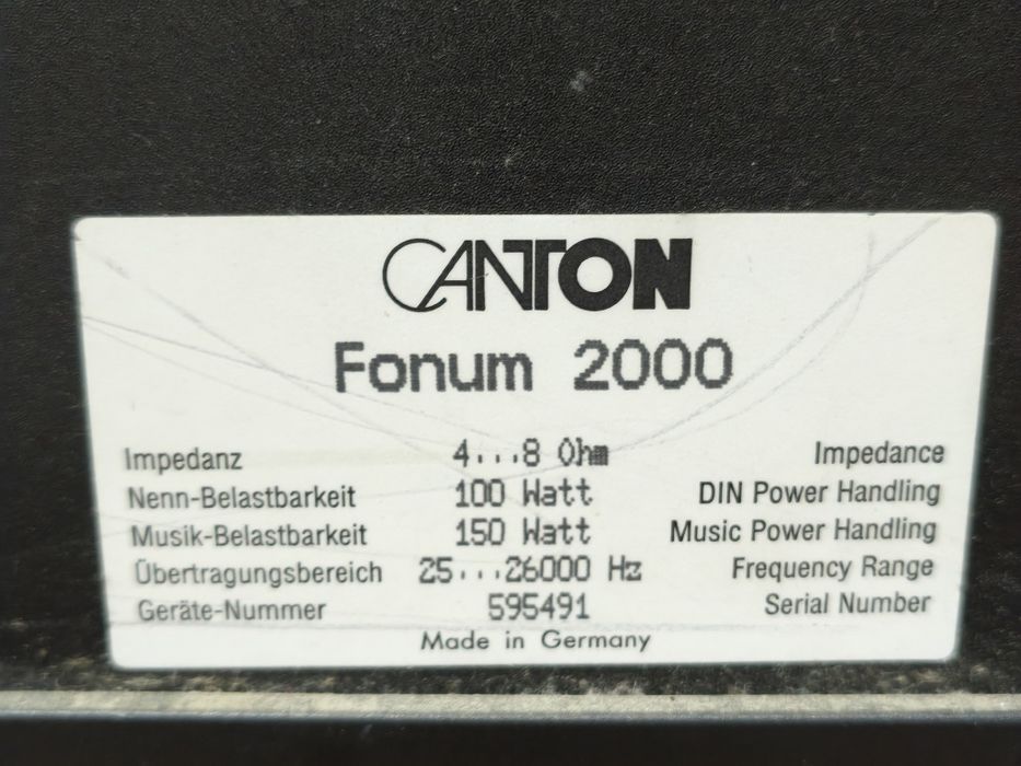 Тонколони CANTON Fonum 2000