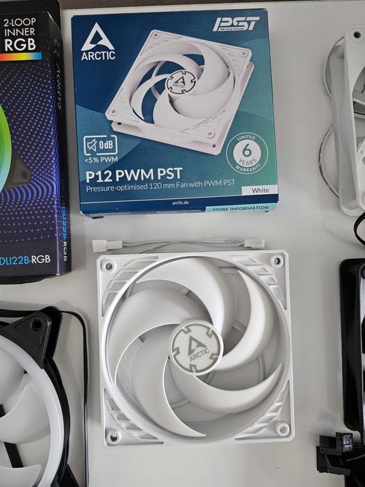 Lot 6 ventilatoare PC AQIRYS / Arctic / NZXT, 120mm si 140mm