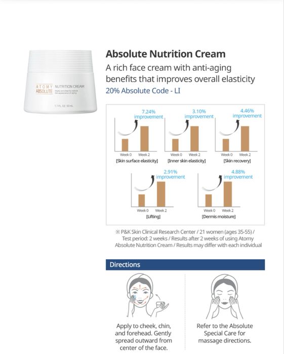 Atomy Absolute skincare set cu 6 produse coreene