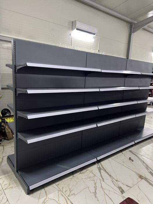 Rafturi metalice tip gondola de mijloc gri antracit 190cm inaltime