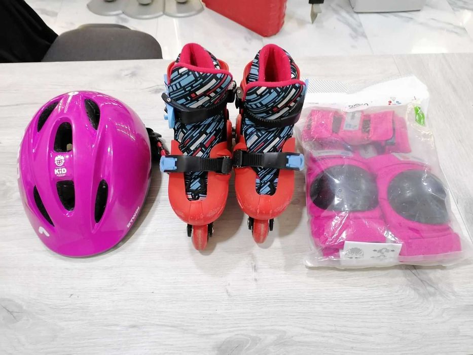 X-Sport Детски регулируеми ролери + Каска + Предпазен комлект