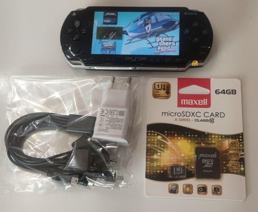PSP-1004+64 gb+Зарядно+200 Игри
