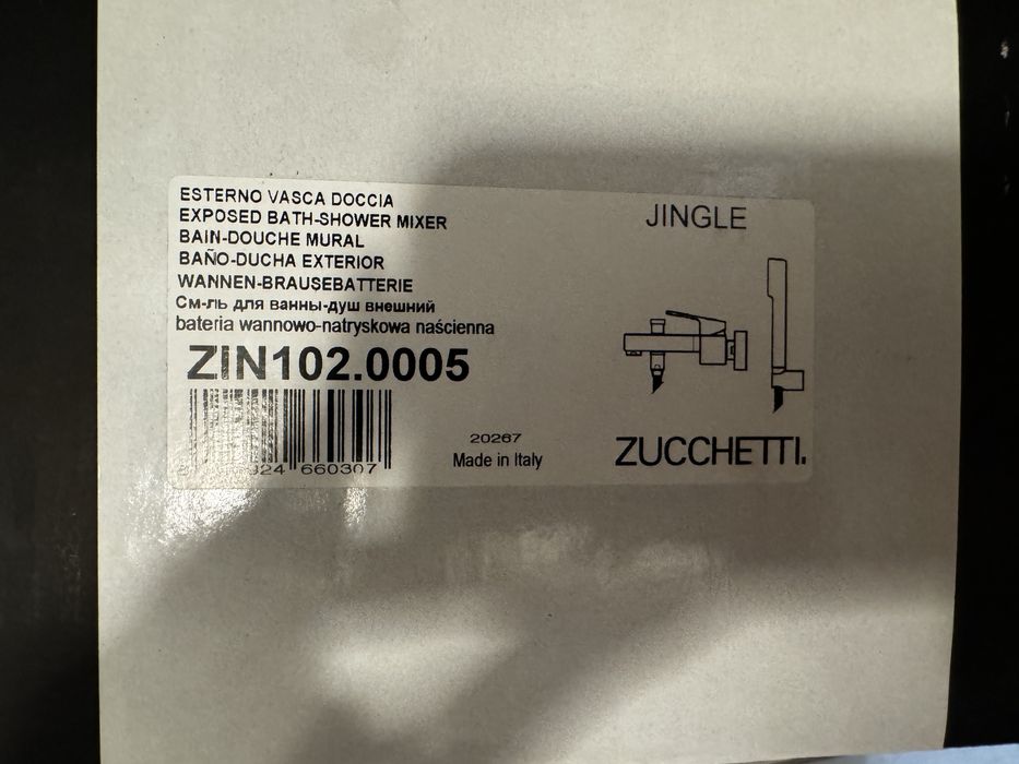Set baterie cada/dus Zucchetti Jingle