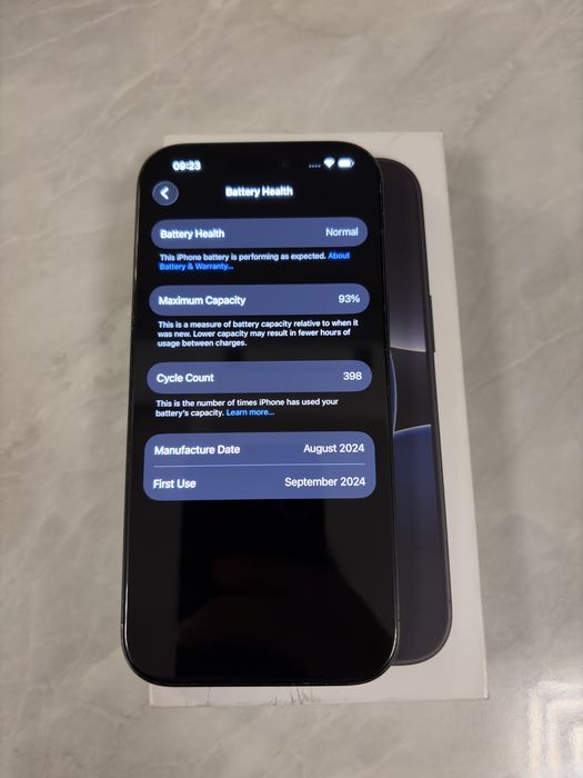 iPhone 16 Pro – 128GB – 93% baterie