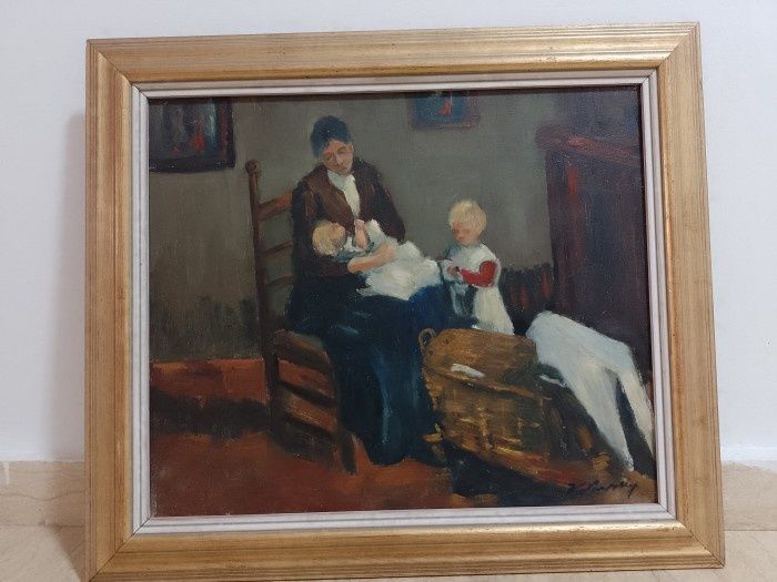 Tablou Ulei pe pânză o lucrare veche semnată de o foarte buna calitat