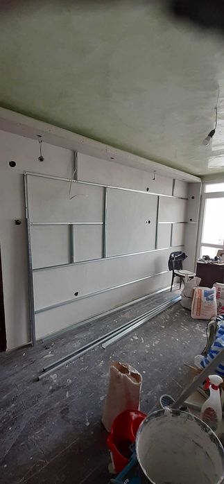 Гипсокартон,шпакловка, боя