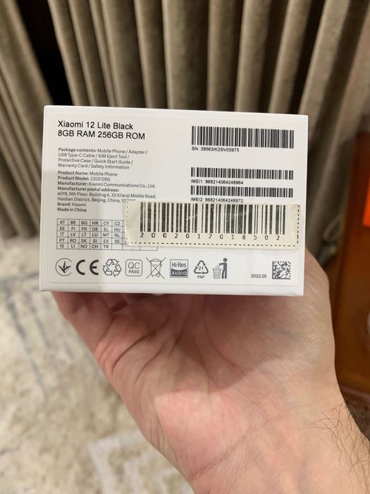 Xiaomi 12 lite 5G black