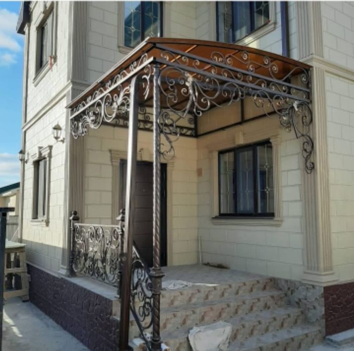 Ворота,навес,перила