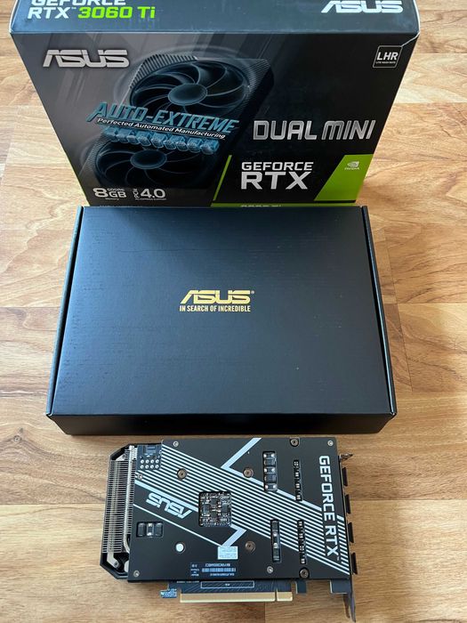 ASUS GeForce RTX 3060 Ti DUAL MINI 8GB GDDR6+ кутия