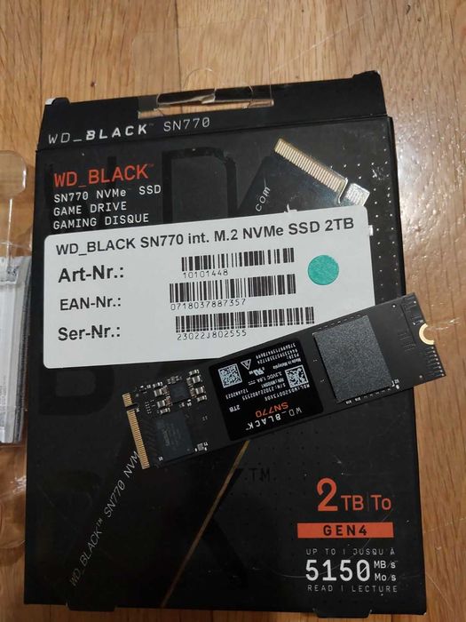 2TB M.2 NVMe WD Black SN770 (НОВ)