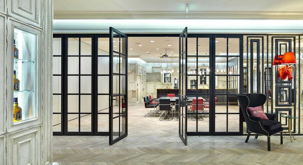 Каскадные, раздвижные, гармошки и распашные перегородки в стиле Loft