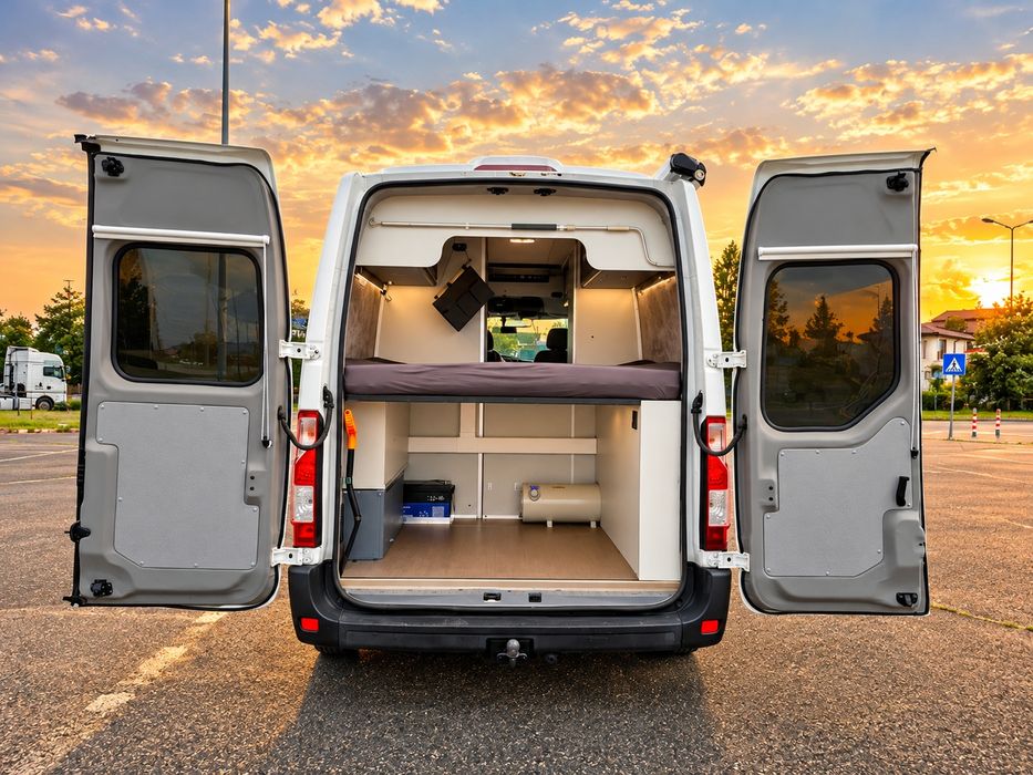 Vand/ Schimb -Campervan Renault Master 3 omologata 4 locuri in centuri