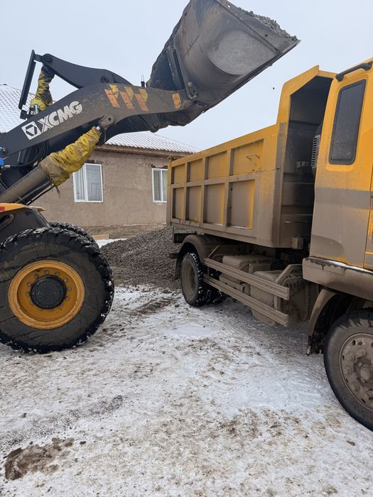 Песок мелкии крупный щебен