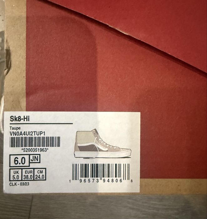 Кецове Vans Sk8-HI 38 размер