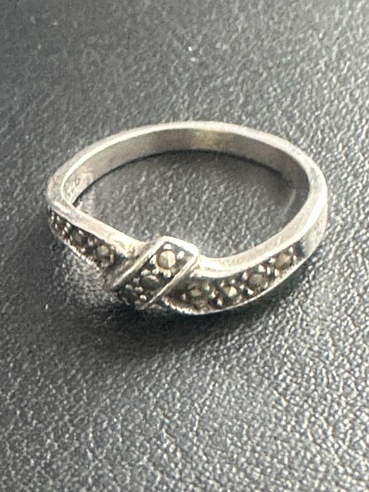 Inel argint 925 cu marcasite