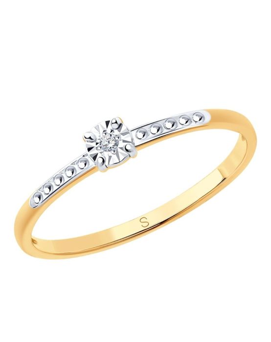 Новый Кольцо SOKOLOV размер 16.5 вес 0.79 г золото, бриллиант