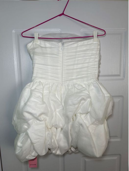 Kъса сватбена рокля официална рокля с корсет/тюл  премиум bridal бяла