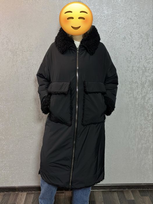 Зимняя куртка , комбинированая