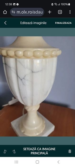 Lanterna veioza marmura