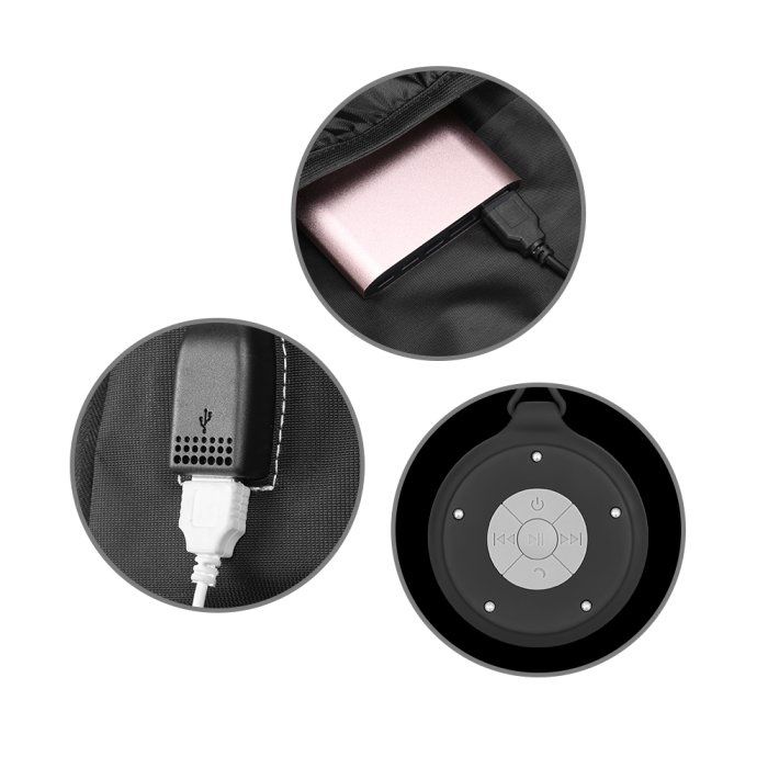 Marvo Gaming Backpack 15.6" RGB with Bluetooth Speaker - MARVO-BA-02