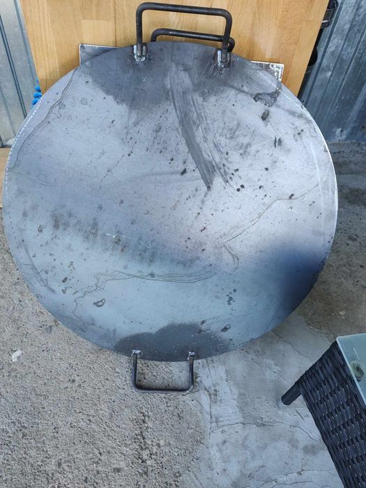 Ceaun fonta nu din tuci- aluminiu- disc Fonta- trepied plita