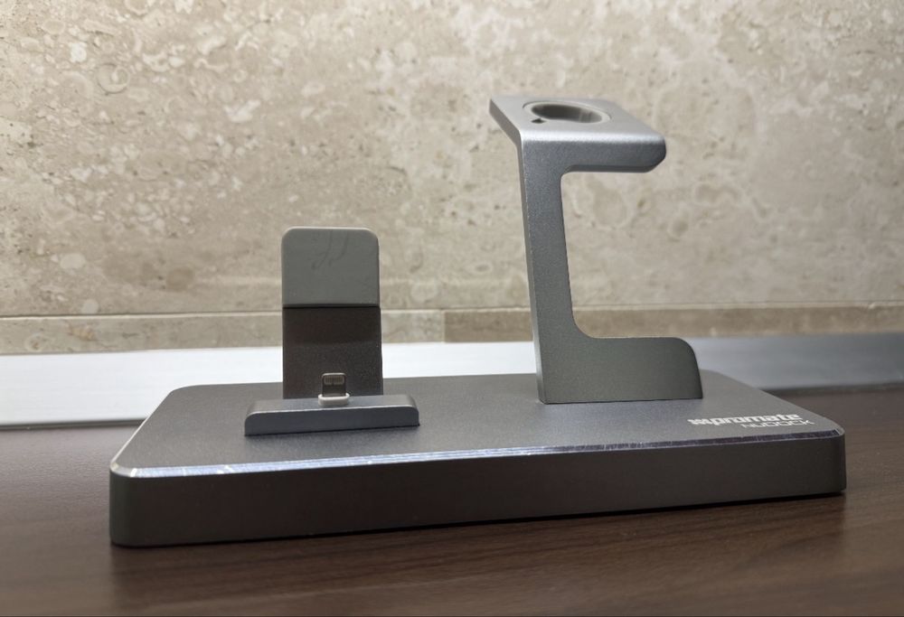 Dock Promate 3 în 1 - iPhone (lightning) & Apple Watch