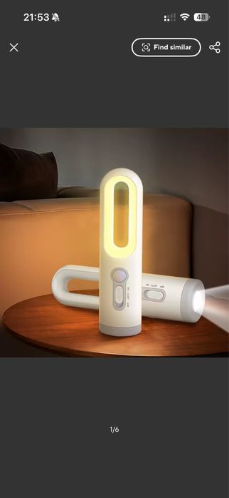Lampa led noptiera cu senzor miscare