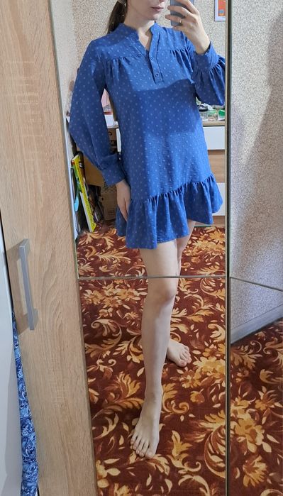 Женское платье в синем цвете