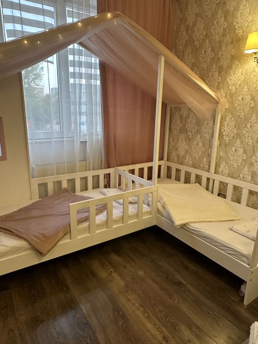 Pat copii casuta dublu MONTESSORI