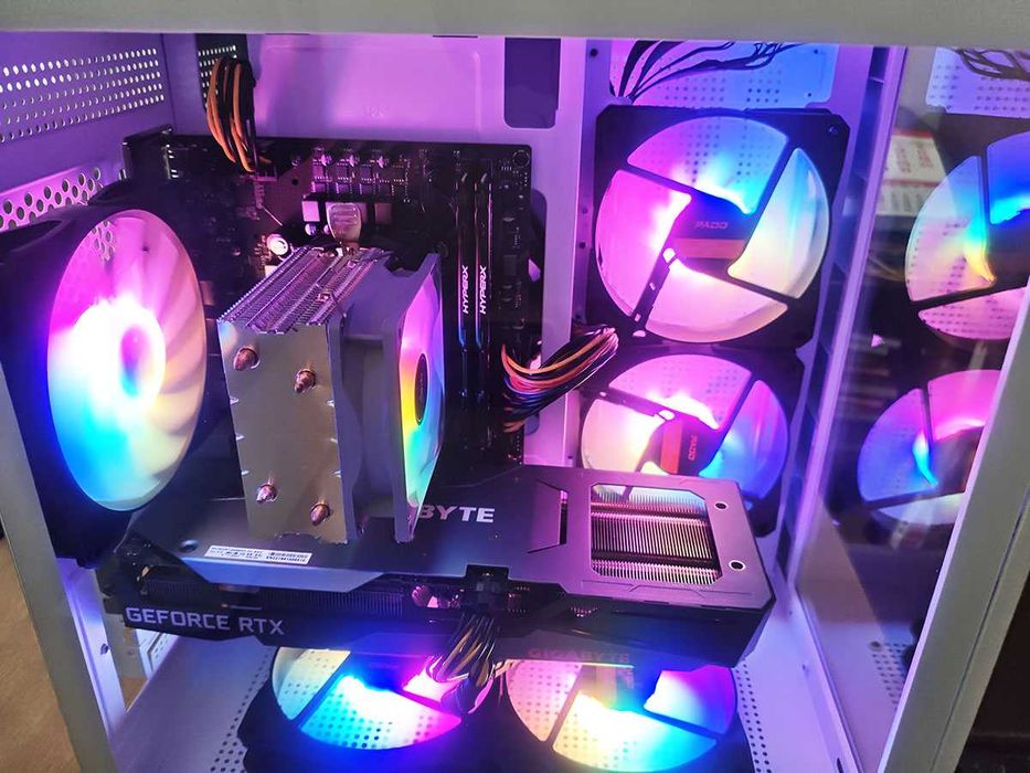 Геймърски компютър, Rtx 3060Ti, Intel i3 12100f, 960Gb SSD, 16gb Ram