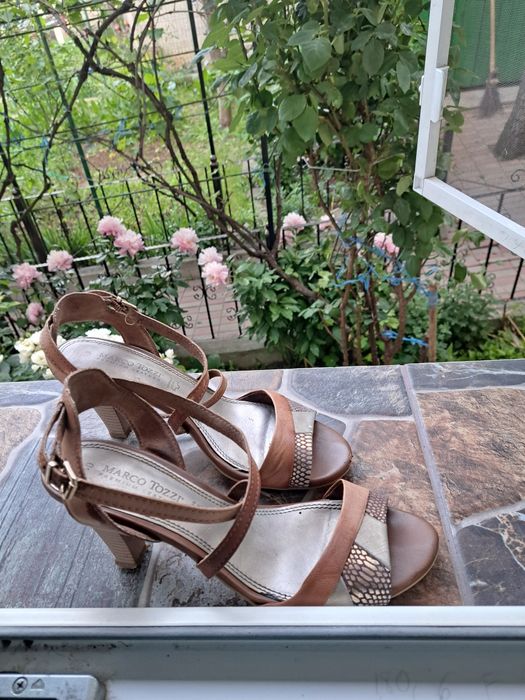 Sandale damă din piele naturală,  Vera Pelle (39)